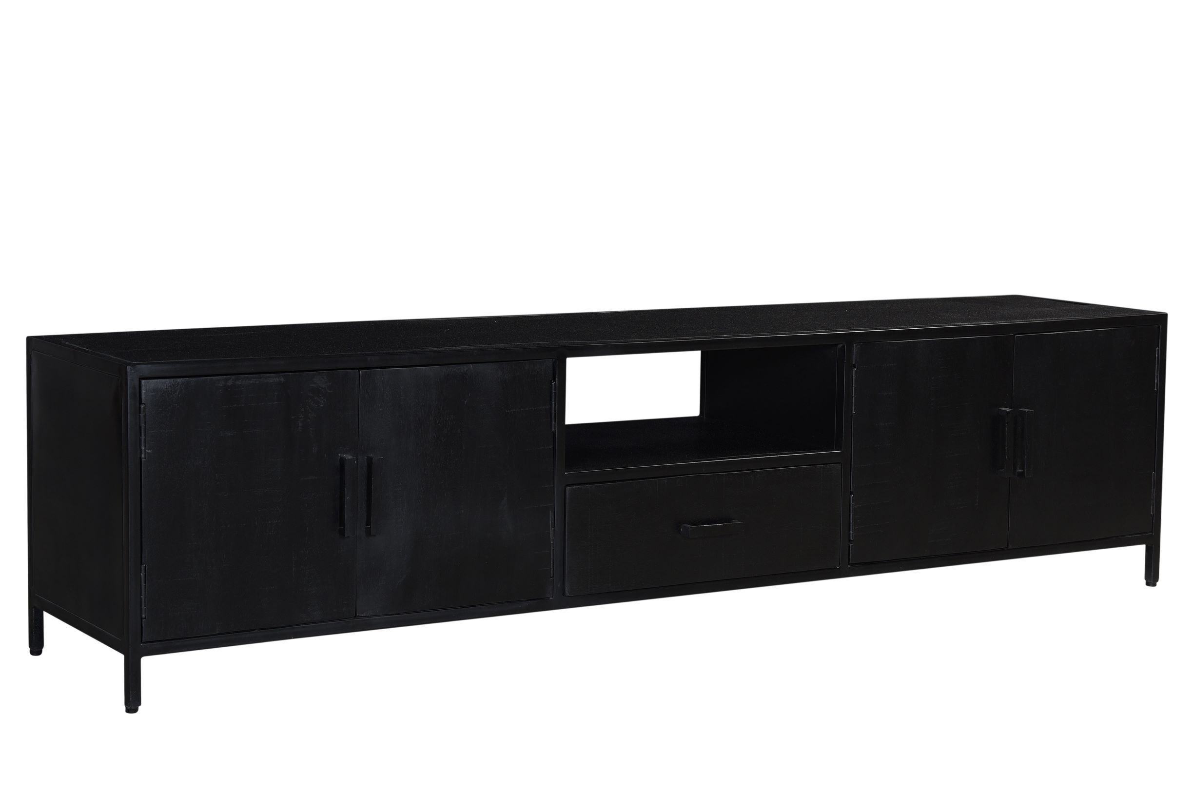 Interpersoonlijk meubilair zitten Kala tv meubel zwart 220 cm | Aktiewonen.nl