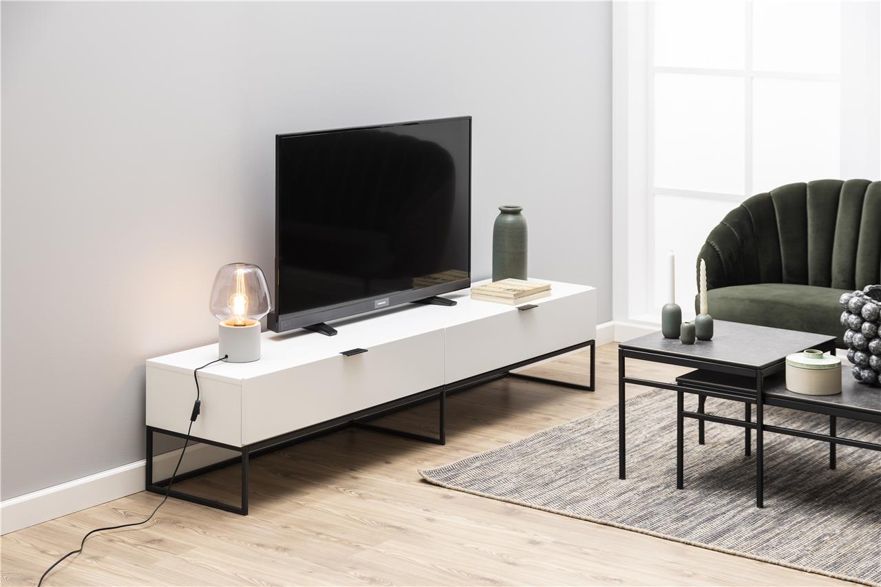 betaalbaar design tv meubel wit |