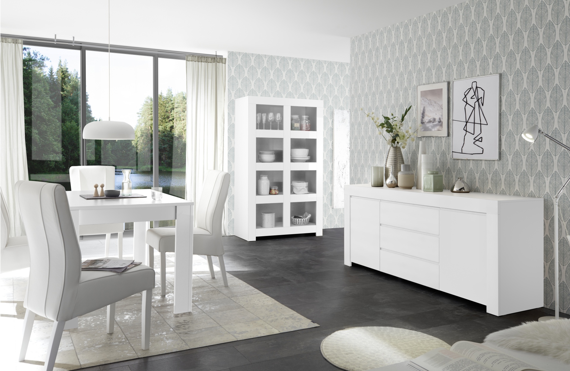 servet Terughoudendheid stel voor mat wit dressoir met deuren en laden kopen | Aktie wonen.nl