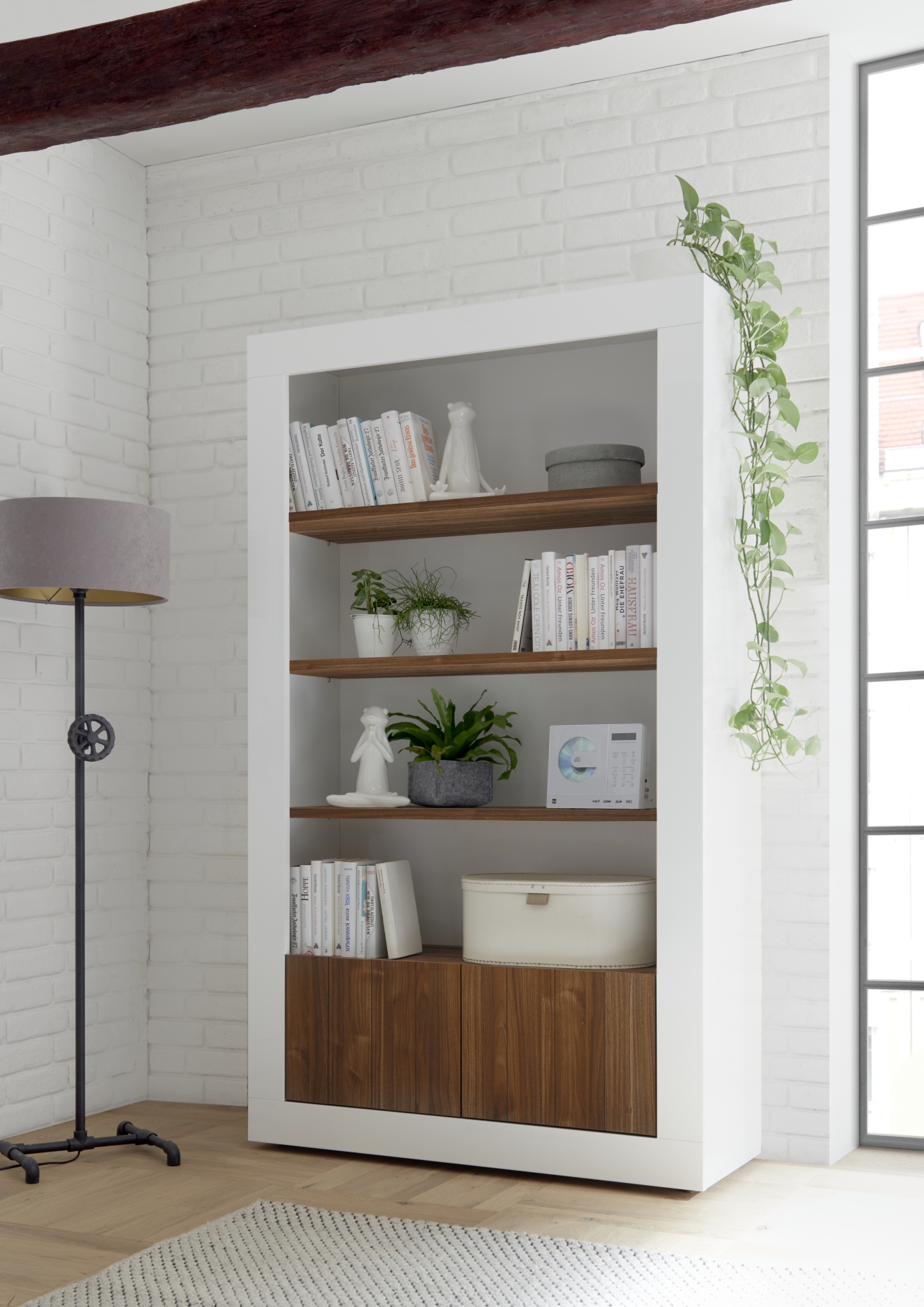 hanger Schadelijk hoorbaar moderne boekenkast hoogglans wit kopen? | Aktie wonen.nl