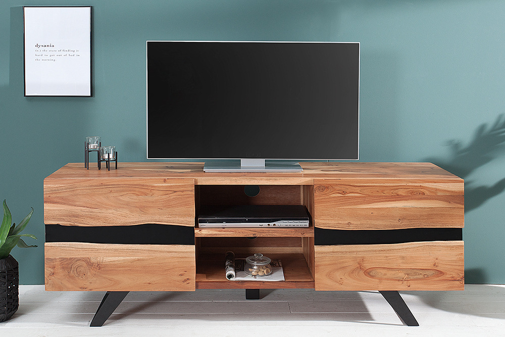 patroon veiling Dezelfde TV meubel acacia 160 cm | Aktiewonen.nl