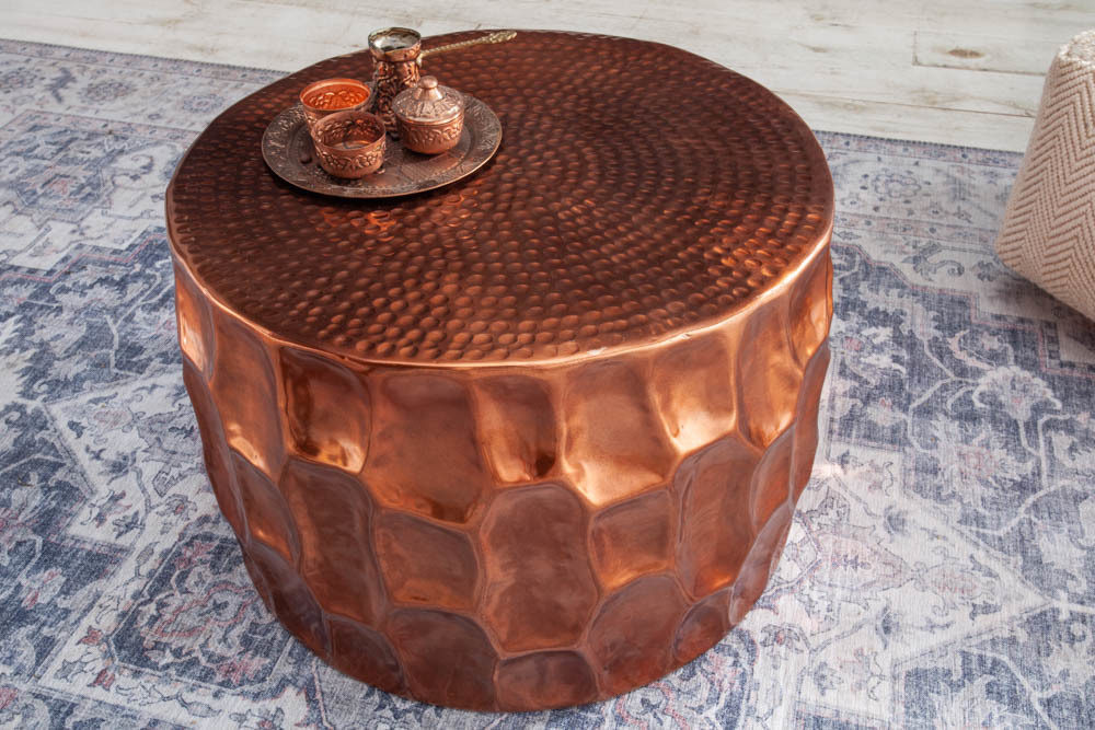 Marco Polo vrije tijd vastleggen salontafel koper 55 cm - Hoogglans meubelen / mango houten meubelen | Aktie  Wonen.nl