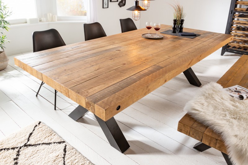 houten tafel met frame kopen | aktiewonen.nl
