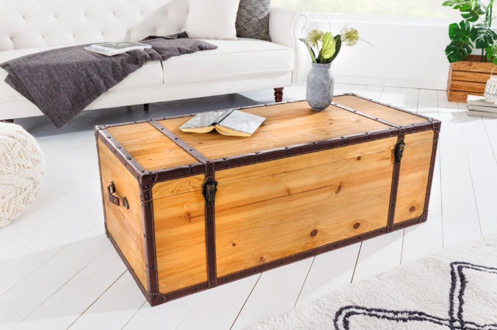 een houten kist salontafel | aktiewonen.nl