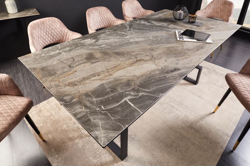 Tegen de wil Zelfrespect tot nu Strak moderne design tafel met glas keramiek kopen | aktiewonen.nl