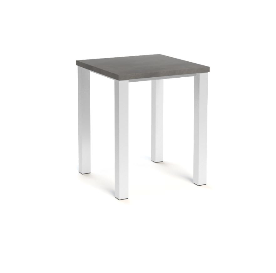 Jong hobby Op maat vierkante bartafel wit betonlook - Hoogglans meubelen / mango houten  meubelen | Aktie Wonen.nl