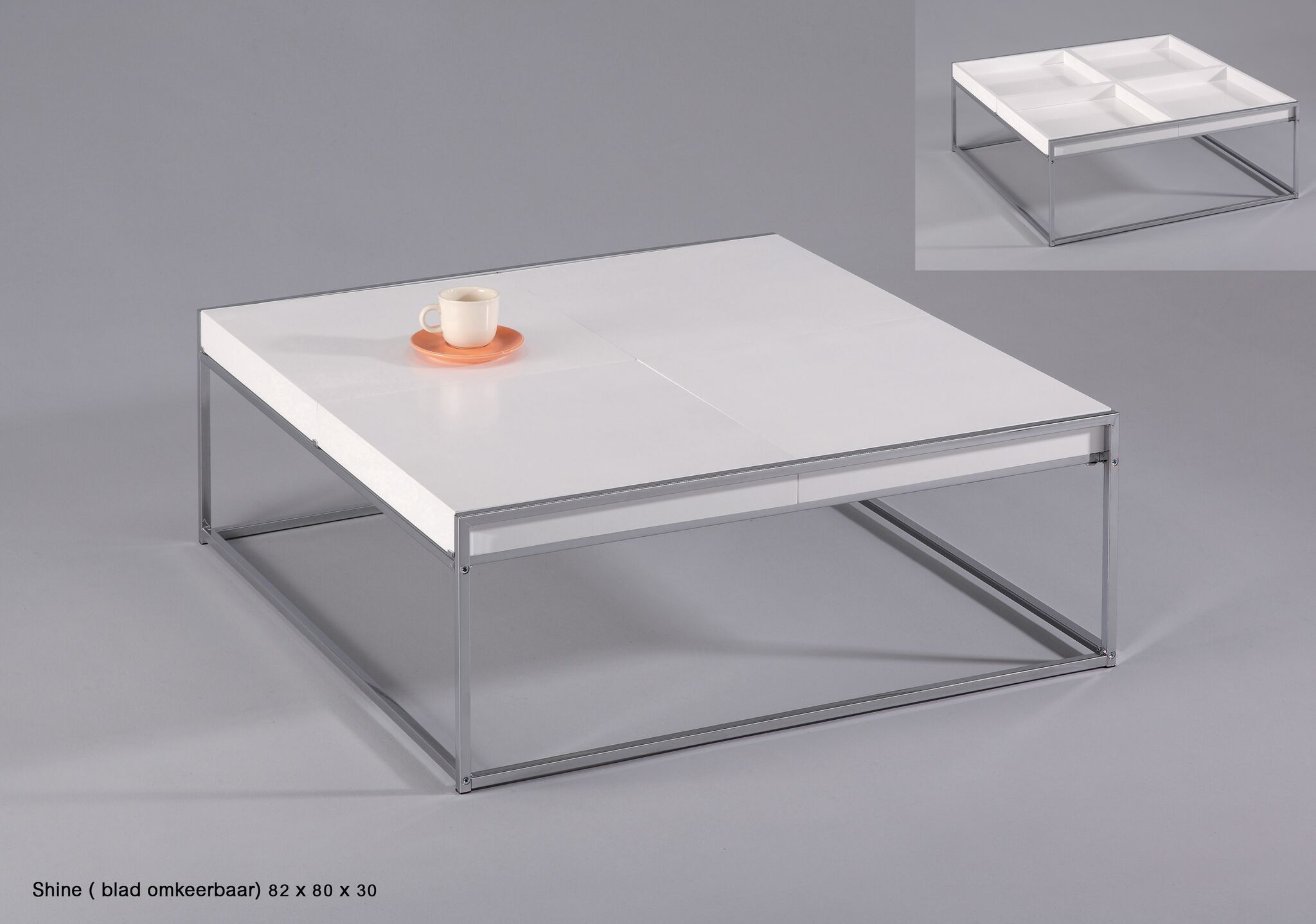munt Leven van Bloedbad trendy salontafel hoogglans wit - Hoogglans meubelen / mango houten  meubelen | Aktie Wonen.nl