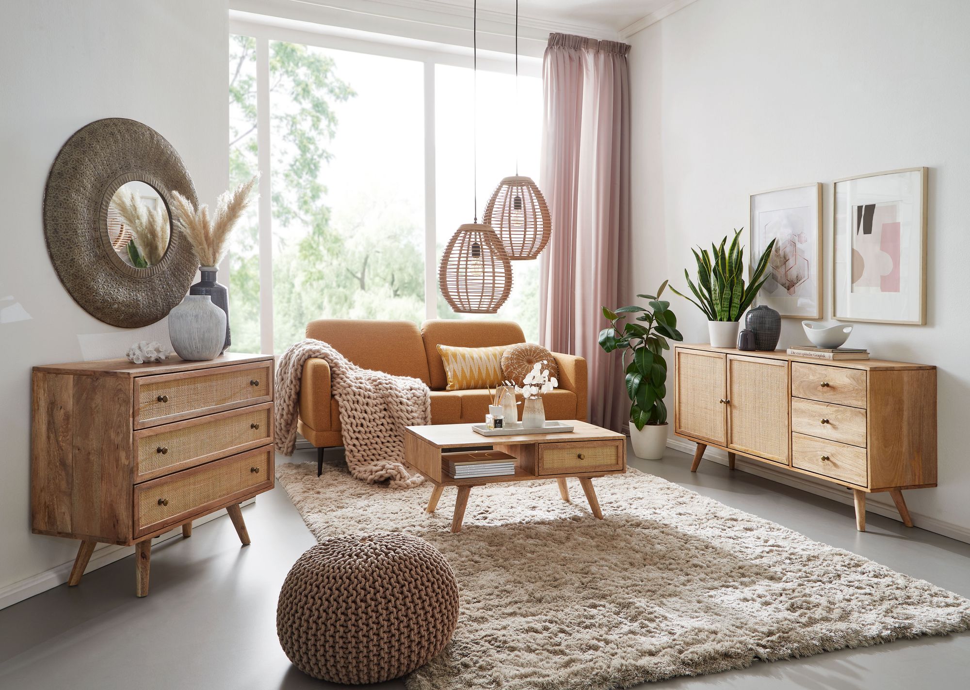 bruin dressoir met laden en deuren van kopen? | Aktiewonen.nl