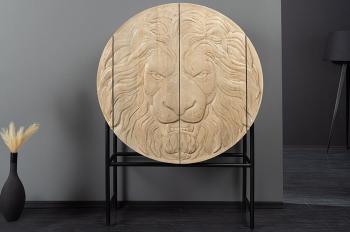 highboard Lion white mangohout 140 cm