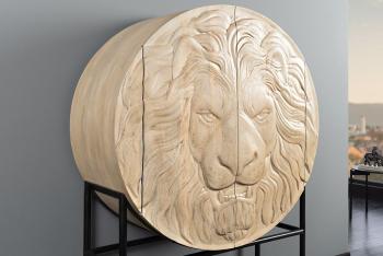 highboard Lion white mangohout 140 cm