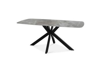 Eettafel keramiek italian grijs glanzend deens ovaal 180 cm