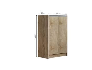 schoenenkast eiken sonoma 60 cm  2 deuren