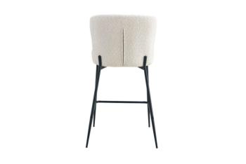 stevige barstoelen ecru bouclé