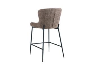 stevige barstoelen zand bouclé