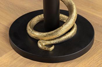 bijzettafel snake goud wit marmer tafelblad 50cm