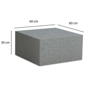 salontafel blok grijs betonlook 60cm