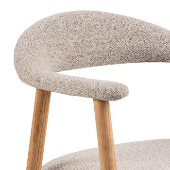 design eetkamerstoelen eikenhout beige