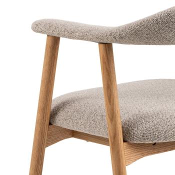 design eetkamerstoelen eikenhout beige