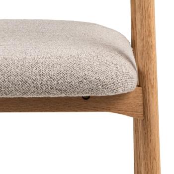 design eetkamerstoelen eikenhout beige