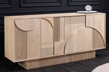 dressoir art-deco wit mangohout 170 cm