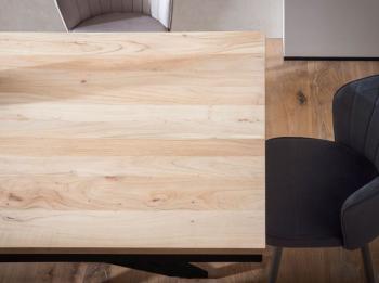 eetkamertafel acaciahout met design onderstel 200 cm