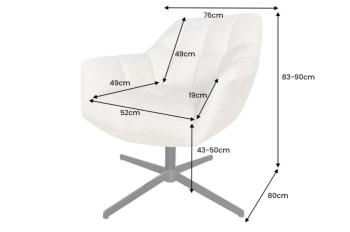 moderne fauteuil beige hoogte verstelbaar