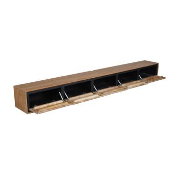 hangend design TV meubel mangohout 280cm