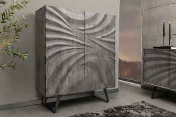 highboard hurricane grijs acaciahout 120 cm