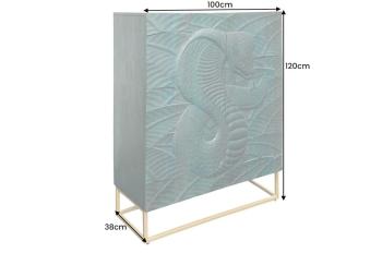 highboard opbergkast snake turquoise 120cm