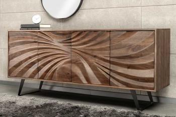 Sideboard acaciahout bruin 175 cm