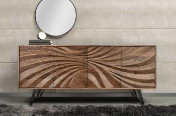 Sideboard acaciahout bruin 175 cm