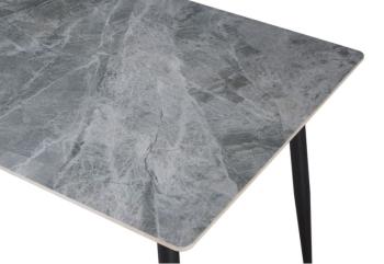 eettafel kenzo grijs keramiek 140 cm