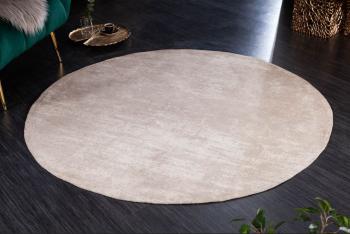 rond vloerkleed beige 150 cm