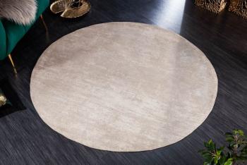 rond vloerkleed beige 150 cm