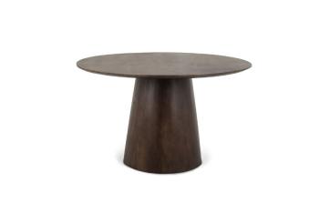 Ronde Jade eettafel mango walnoot 130 cm