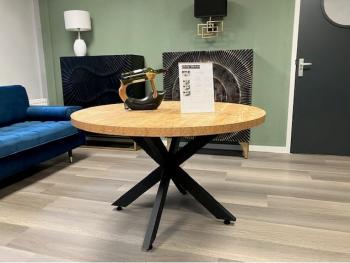 ronde tafel mangohout decor 110 cm