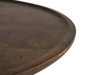 salontafel rond walnootbruin mangohout 75 cm