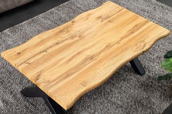 salontafel wild eiken kleur boomstam randen 90 cm