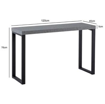 Sidetable betonlook 120 cm