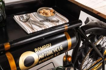 barmeubel motorcycle mangohout 185 cm