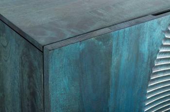 TV Dressoir turquoise mangohout 177 cm