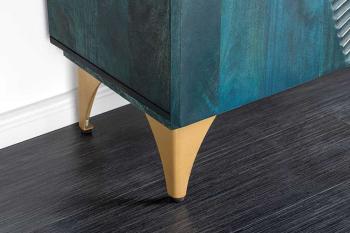 TV Dressoir turquoise mangohout 177 cm