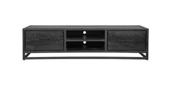 tv lowboard zwart mangohout 160 cm