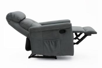 verstelbare relax fauteuil grijs