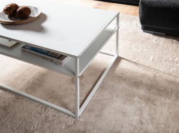 witte salontafel metaal 100 cm