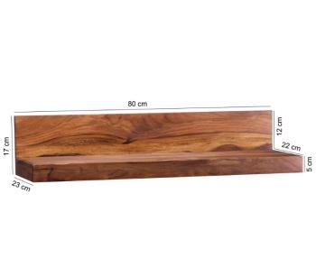 wandschap sheesham hout 80 cm