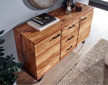 dressoir sheesham hout 145 cm