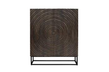 highboard Zen circle mangohout bruin